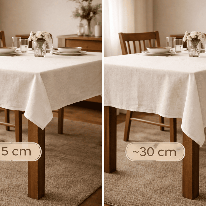 Tischdecke Größe berechnen: Welche Größe passt?