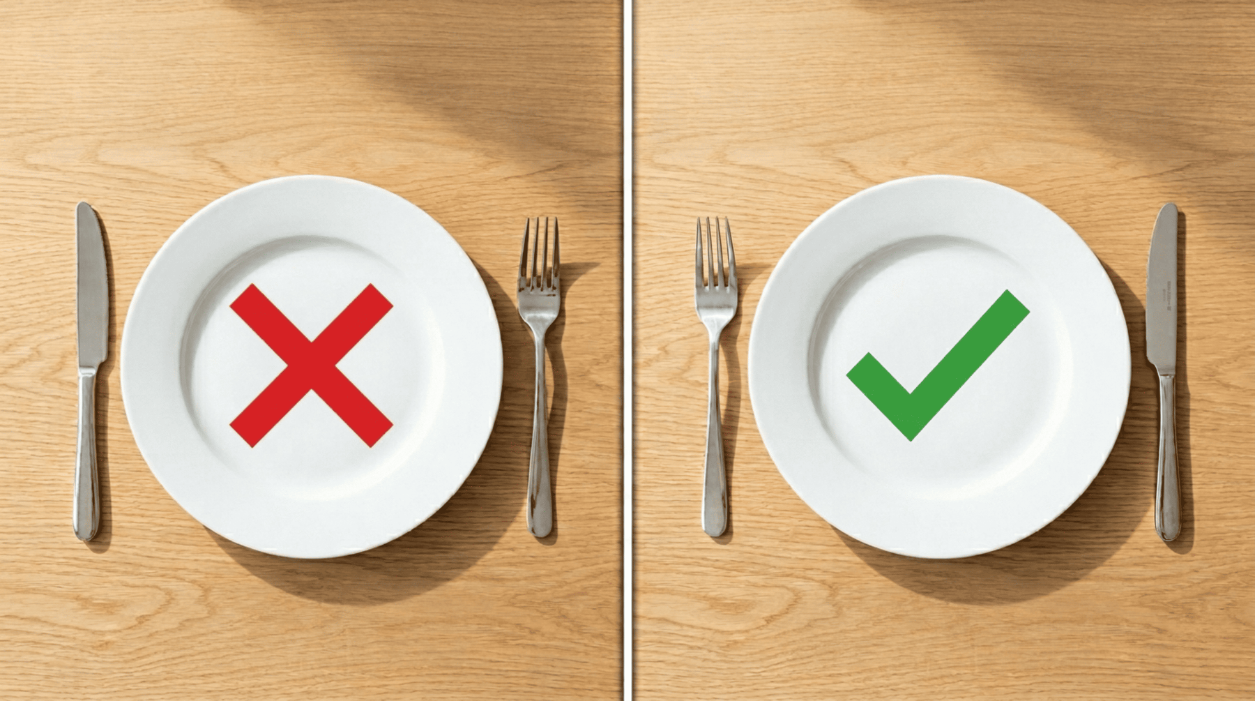 Besteck-Anordnung Tisch richtig eindecken nach Knigge