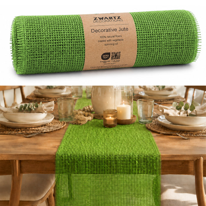 DecoHomeTextil Deco Jute Tischläufer 30cm x 5m