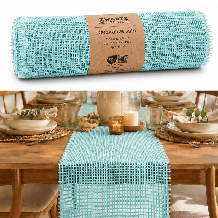 DecoHomeTextil Deco Jute Tischläufer 30cm x 5m