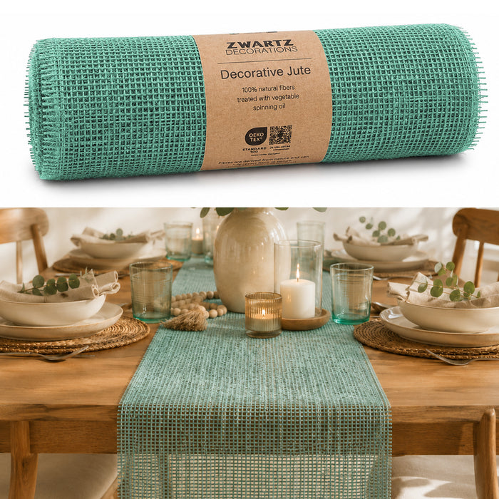 DecoHomeTextil Deco Jute Tischläufer 30cm x 5m