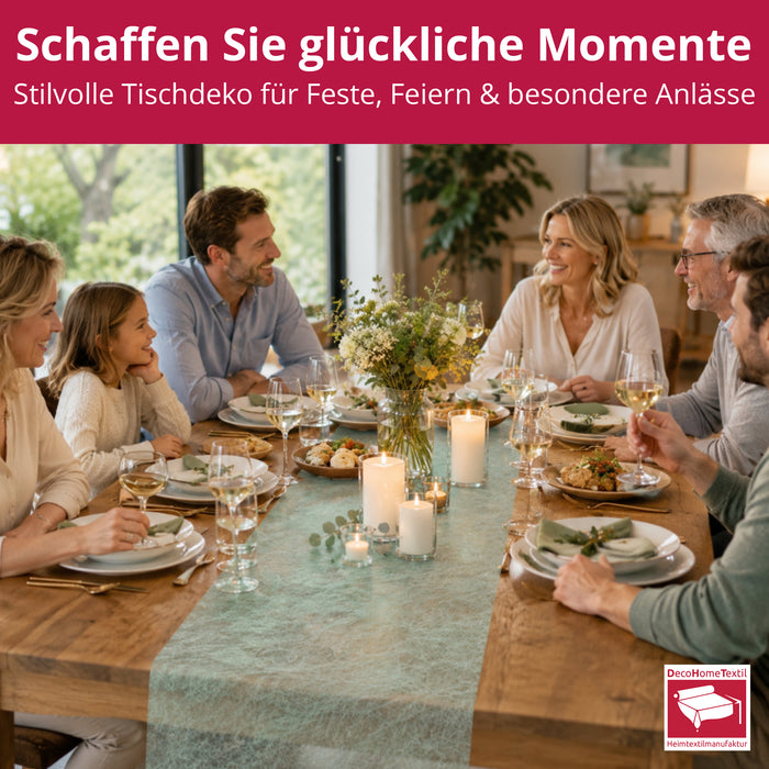 DecoHomeTextil Deco Himmel Tischläufer Vlies 30cm x 25m