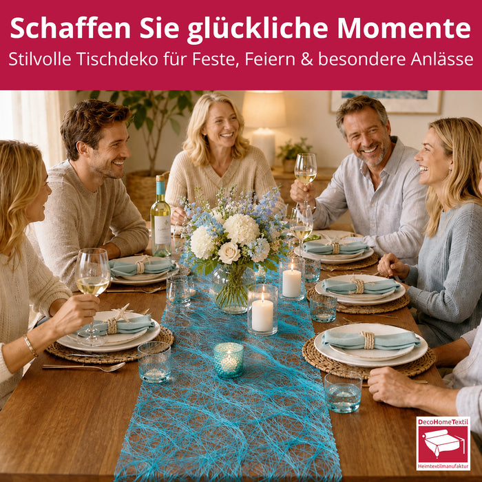 DecoHomeTextil Deco Netz Tischläufer Eco Friendly