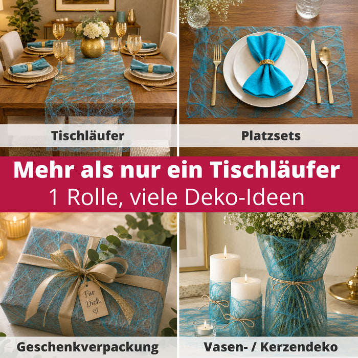 DecoHomeTextil Deco Netz Tischläufer Eco Friendly