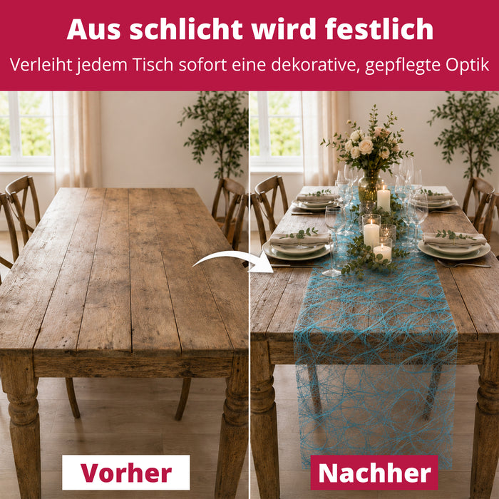 DecoHomeTextil Deco Netz Tischläufer Eco Friendly