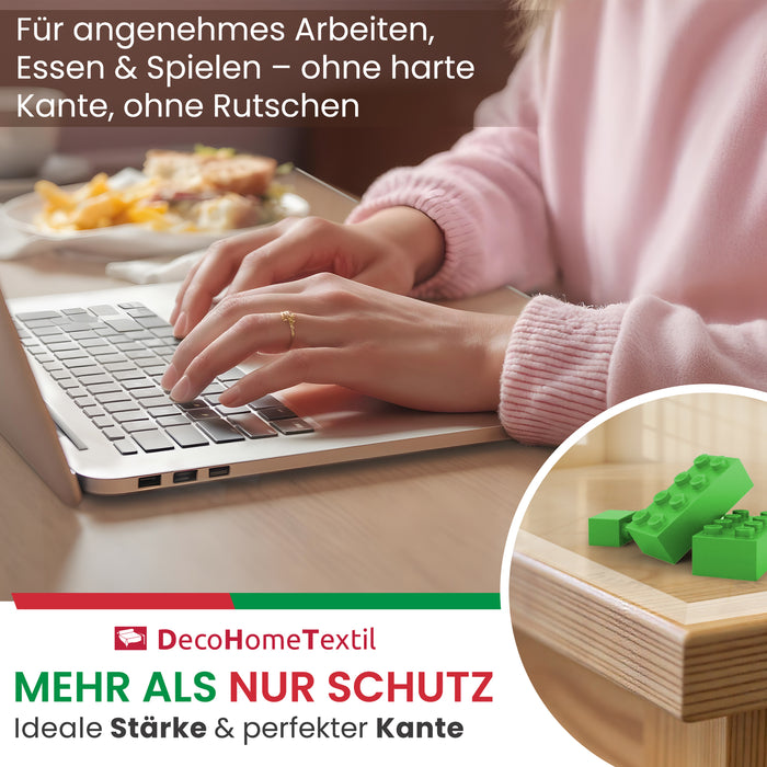 Transparente Folie Schutzfolie leicht mattiert mit abgeschrägter V-Kante, rund