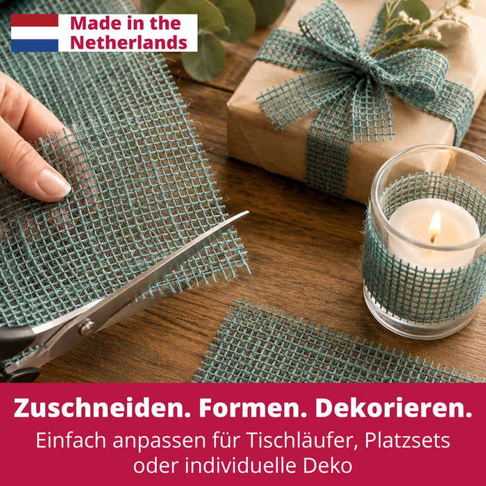 DecoHomeTextil Deco Jute Tischläufer 30cm x 5m