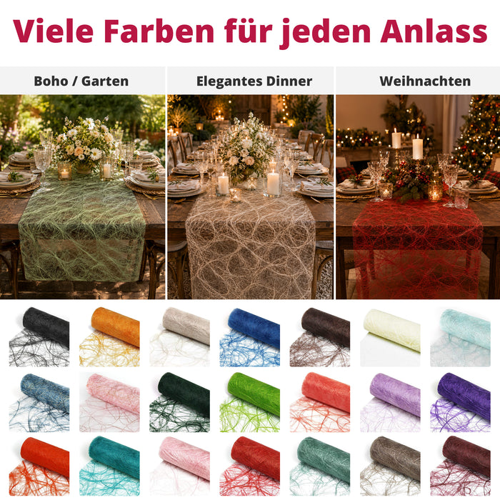 DecoHomeTextil Deco Netz Tischläufer Eco Friendly