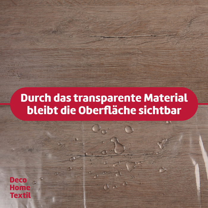 Transparente Schutzfolie 0,3 mm eckig