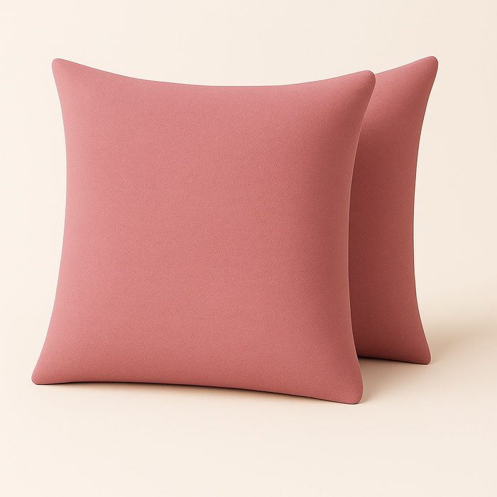Leinen Optik Kissenhüllen 2er-Set