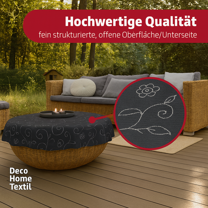 Miami Gartentischdecke Mediterran Oval