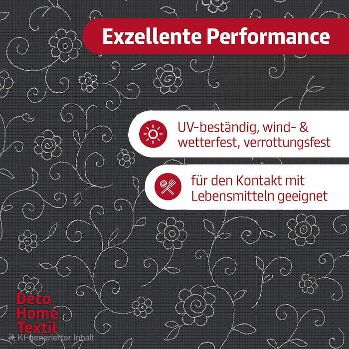 Miami Gartentischdecke Mediterran Oval