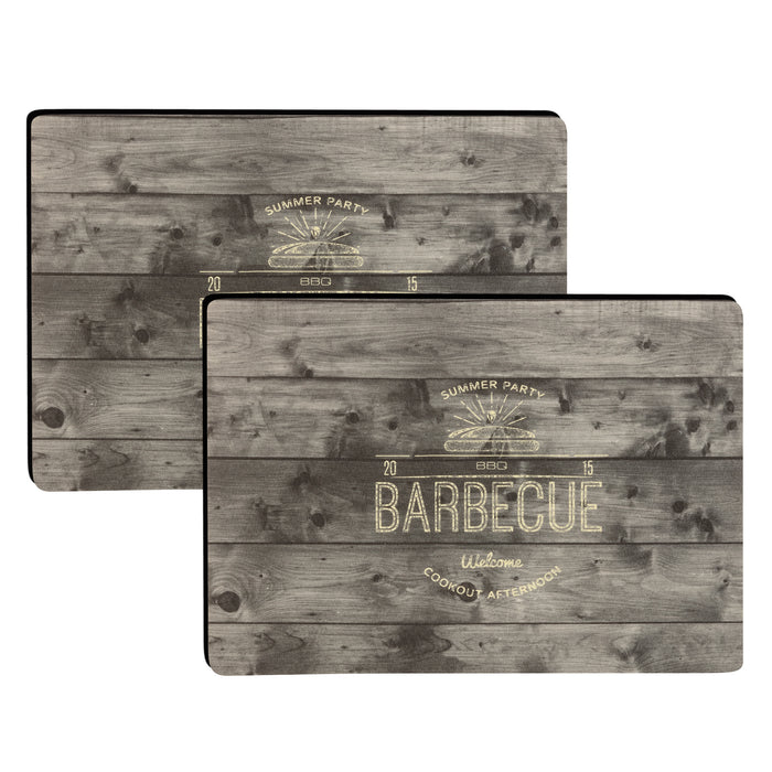 BBQ Tischsets mit Teflon-Fleckschutzausrüstung 2er-Set 30 x 43 cm