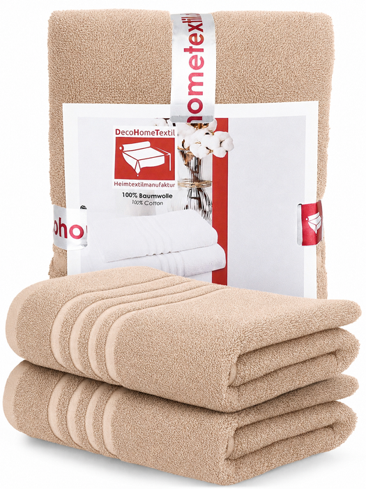 DecoHomeTextil Handtuch-Set aus 100% Baumwolle, kuschelweich
