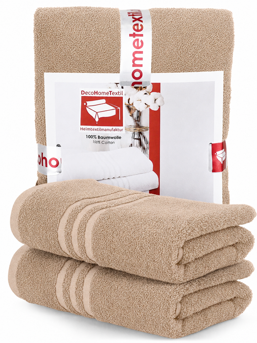 DecoHomeTextil Handtuch-Set aus 100% Baumwolle, kuschelweich