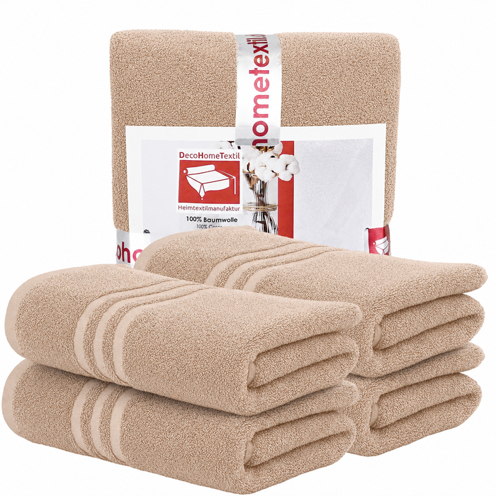 DecoHomeTextil Handtuch-Set aus 100% Baumwolle, kuschelweich
