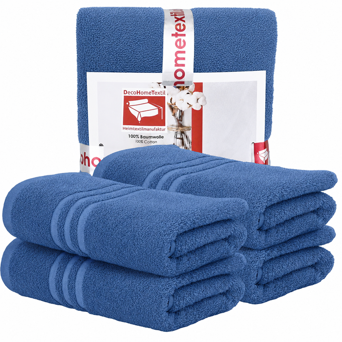 DecoHomeTextil Handtuch-Set aus 100% Baumwolle, kuschelweich