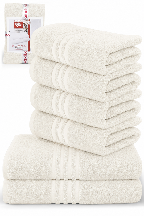 DecoHomeTextil Handtuch-Set aus 100% Baumwolle, kuschelweich