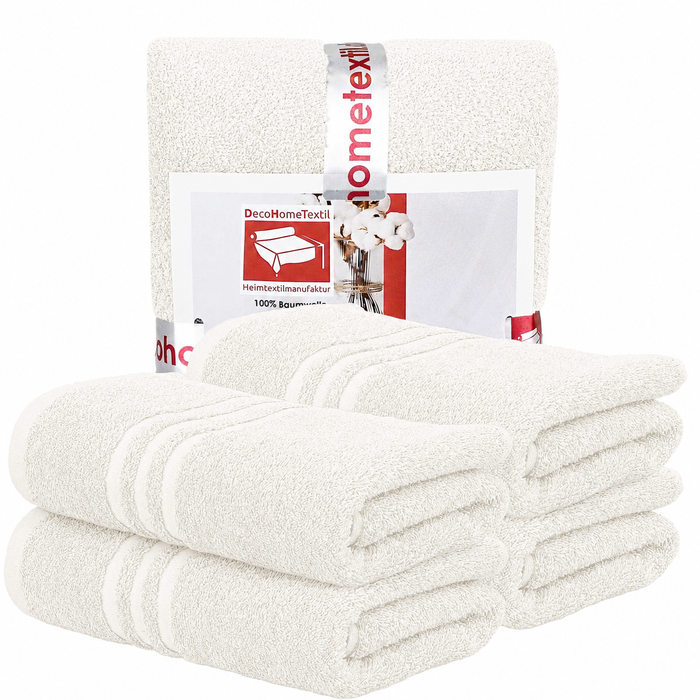 DecoHomeTextil Handtuch-Set aus 100% Baumwolle, kuschelweich