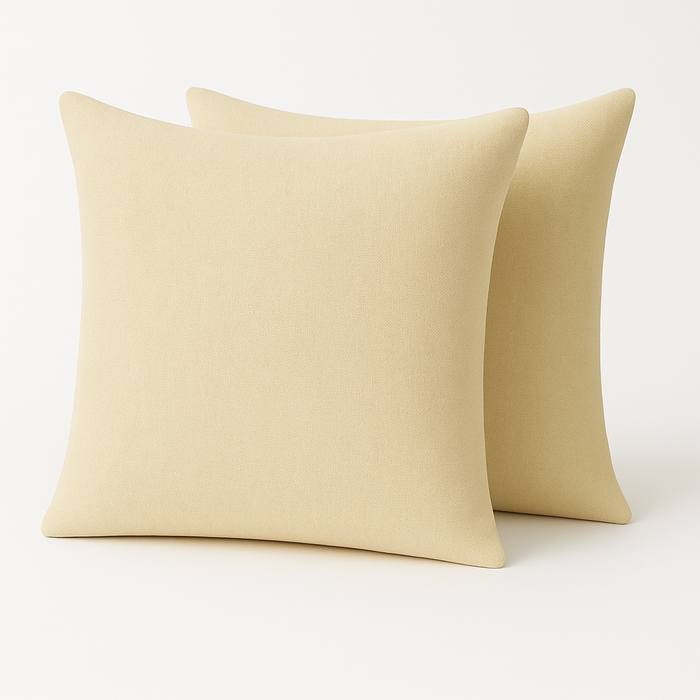 Leinen Optik Kissenhüllen 2er-Set