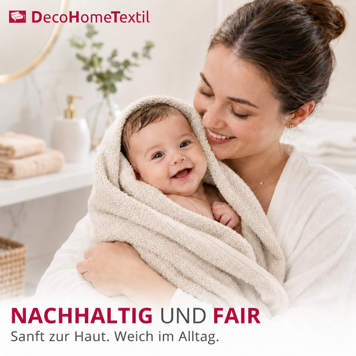 DecoHomeTextil Handtuch-Set aus 100% Baumwolle, kuschelweich