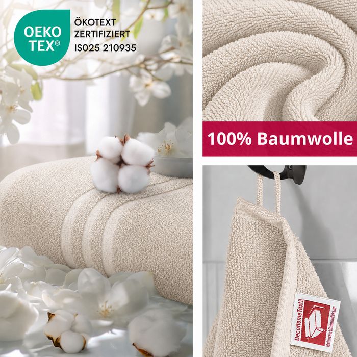 DecoHomeTextil Handtuch-Set aus 100% Baumwolle, kuschelweich