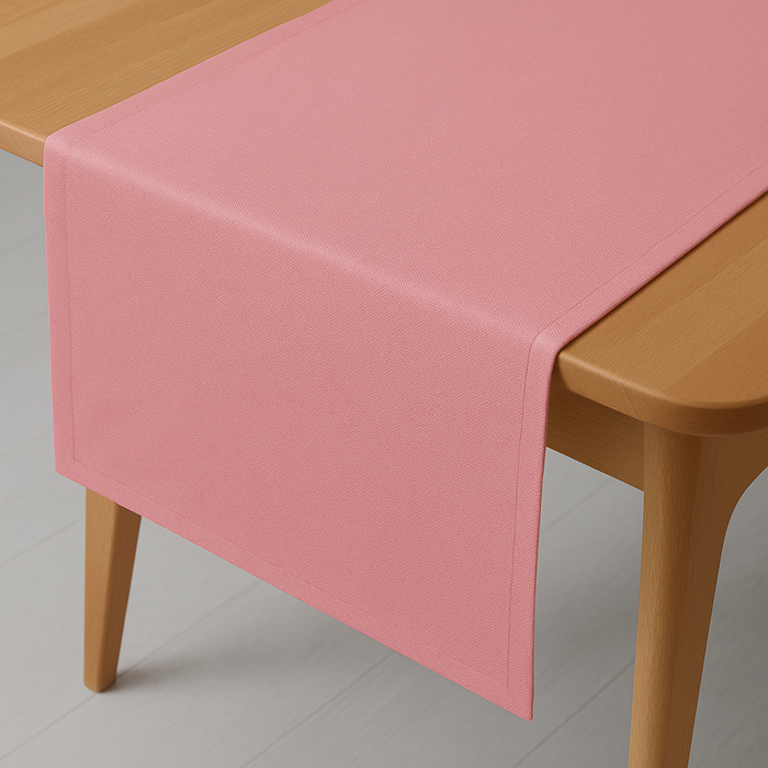 Leinen Optik Tischläufer eckig altrosa