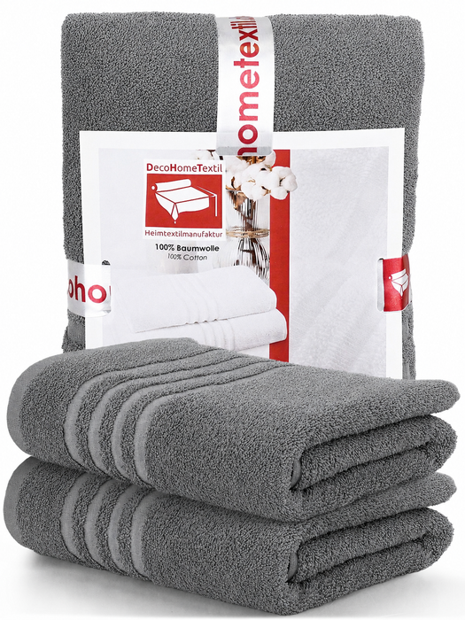 DecoHomeTextil Handtuch-Set aus 100% Baumwolle, kuschelweich