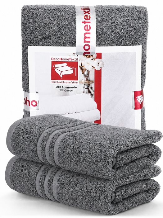 DecoHomeTextil Handtuch-Set aus 100% Baumwolle, kuschelweich