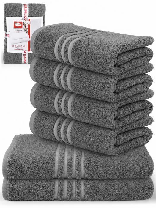DecoHomeTextil Handtuch-Set aus 100% Baumwolle, kuschelweich