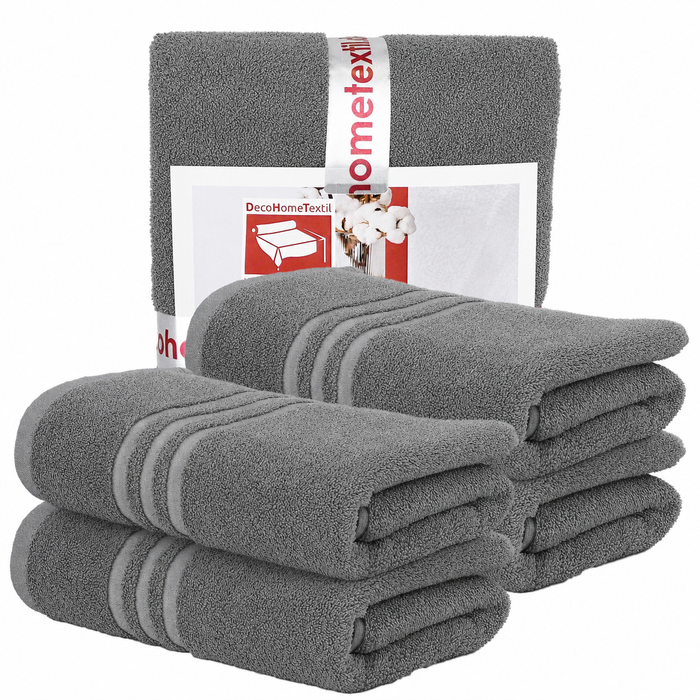 DecoHomeTextil Handtuch-Set aus 100% Baumwolle, kuschelweich