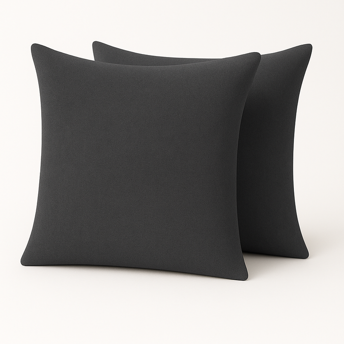 Leinen Optik Kissenhüllen 2er-Set