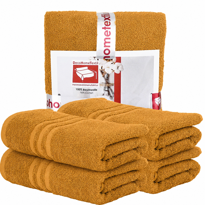 DecoHomeTextil Handtuch-Set aus 100% Baumwolle, kuschelweich