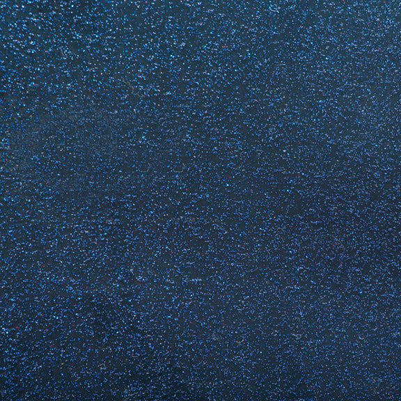Transparente Folie Glitter Glitzer Blau Eckig