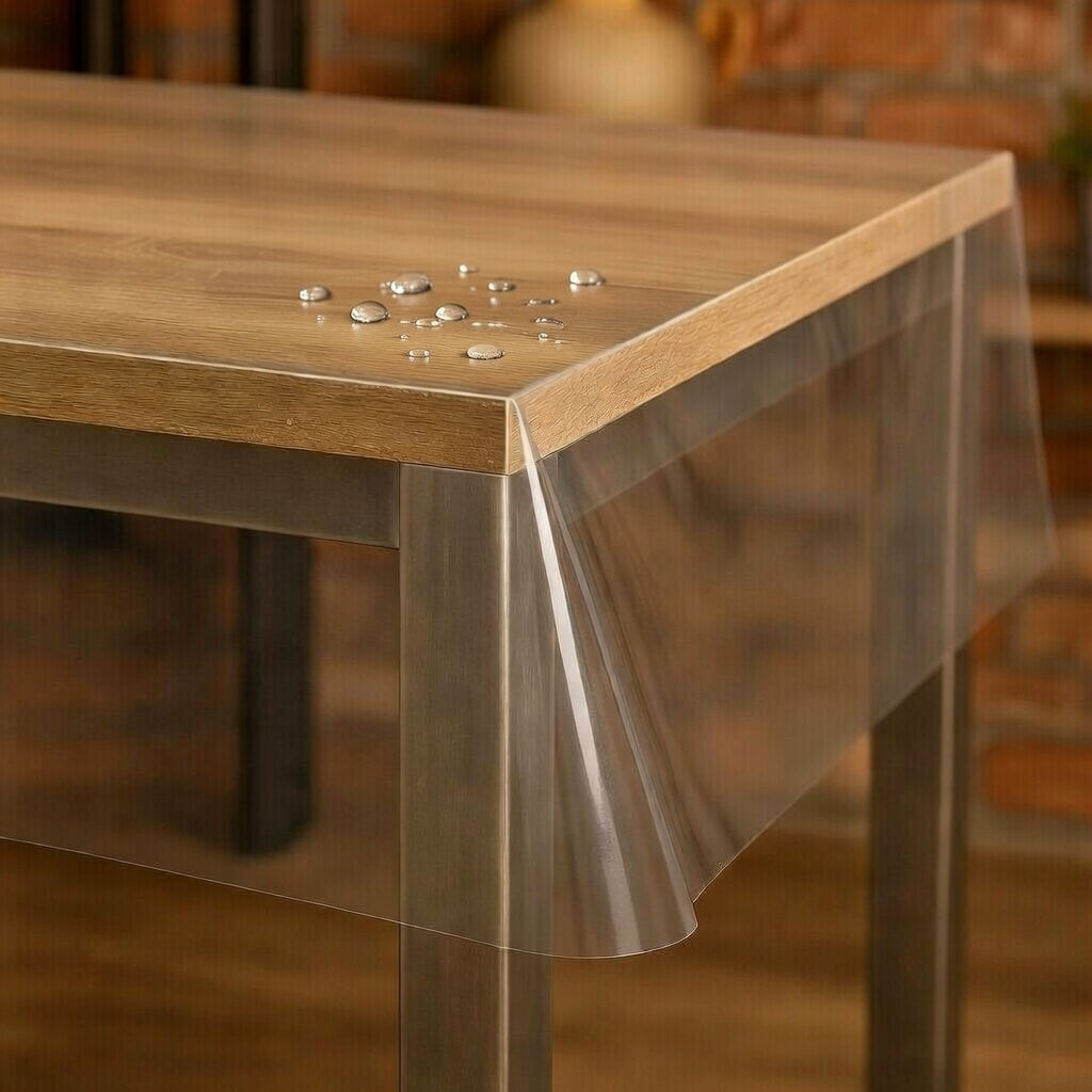 Transparente Schutzfolie 0,3 mm eckig