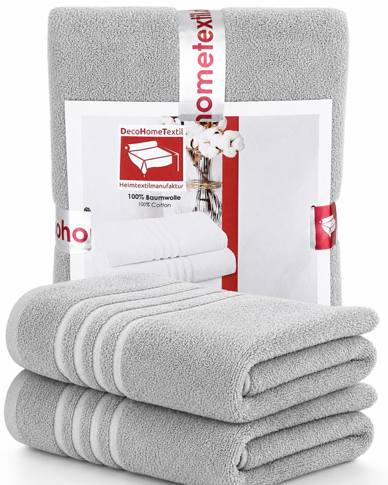 DecoHomeTextil Handtuch-Set aus 100% Baumwolle, kuschelweich