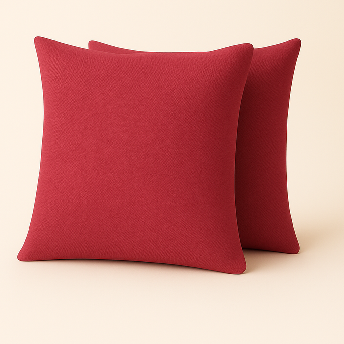Leinen Optik Kissenhüllen 2er-Set