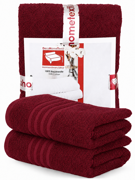 DecoHomeTextil Handtuch-Set aus 100% Baumwolle, kuschelweich