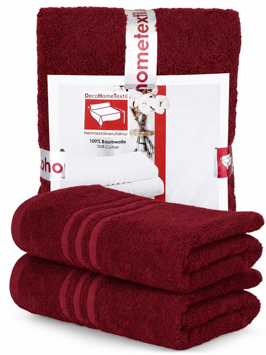 DecoHomeTextil Handtuch-Set aus 100% Baumwolle, kuschelweich