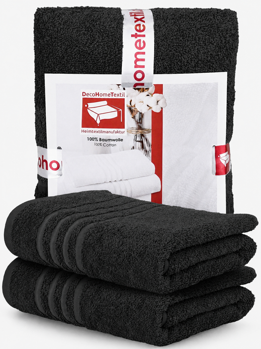 DecoHomeTextil Handtuch-Set aus 100% Baumwolle, kuschelweich