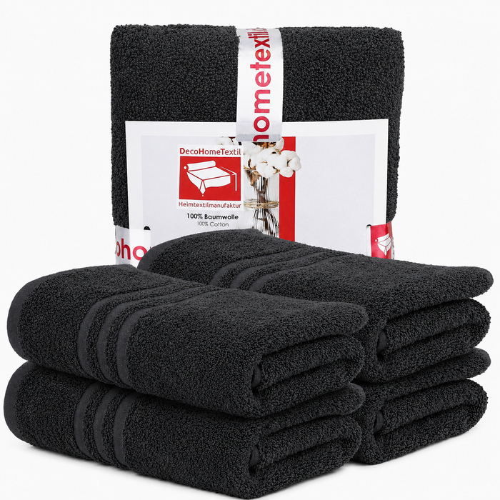 DecoHomeTextil Handtuch-Set aus 100% Baumwolle, kuschelweich
