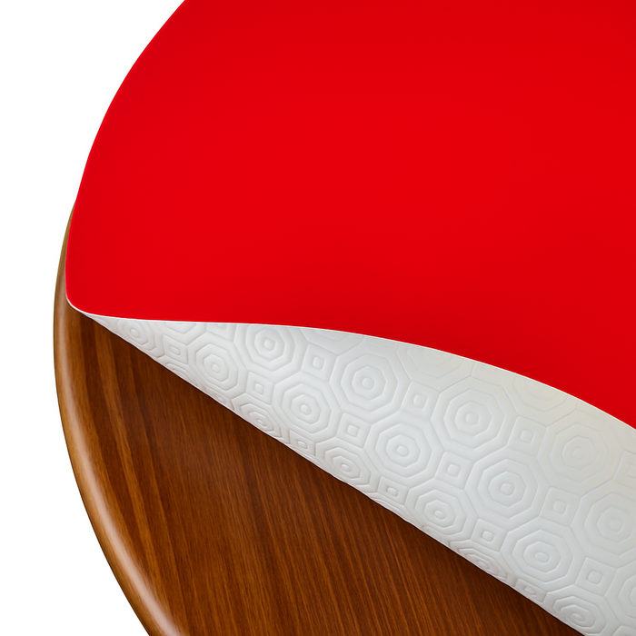 Tischpolster rot oval