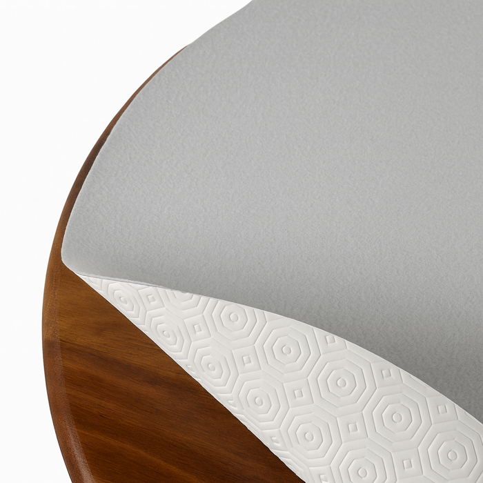 Tischpolster weiß rund