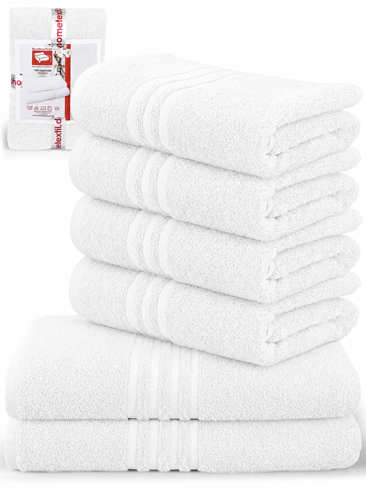 DecoHomeTextil Handtuch-Set aus 100% Baumwolle, kuschelweich